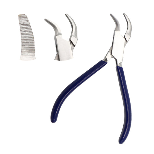 Bent Nose Pliers Serrated jaws - 13cm - Stellmacher Instruments inc.