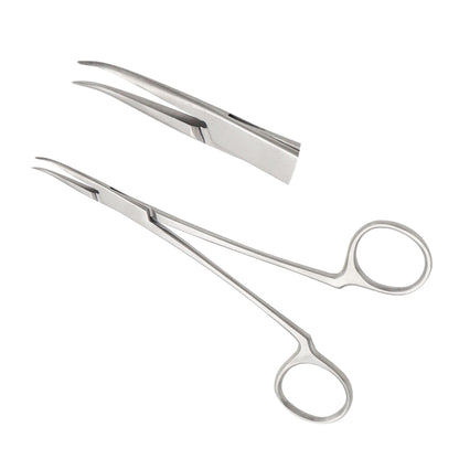 McCabe Facial Nerve Dissector Forceps - 14 cm Curved Smooth Jaws