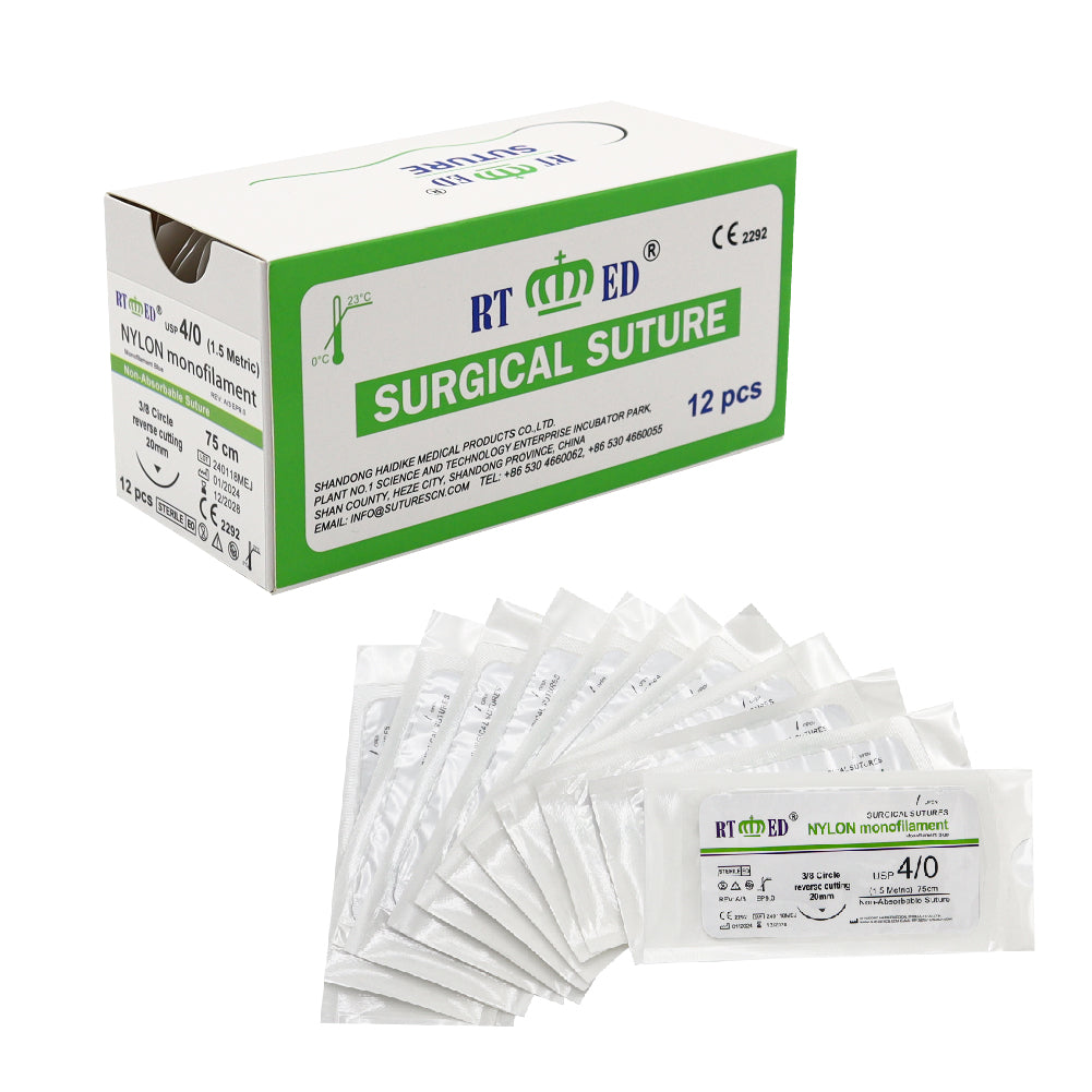 Nylon Suture Thread Kit 4/0 - Pack of 12 - Stellmacher Instruments inc.