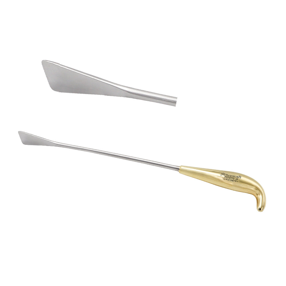 Flap Dissector - Straight, handle gold