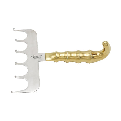 YANCOSKIE Abdominoplasty Retractor - With Thumb Ring - Blade 150 mm - 4 Sharp Prongs - Length 19 cm