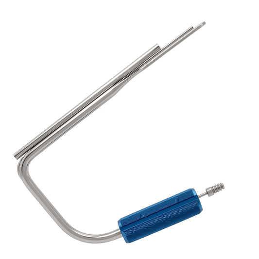 Emory-Style Endoscopic Retractor with Suction – 6mm Scope, 25.4 × 254mm Blade