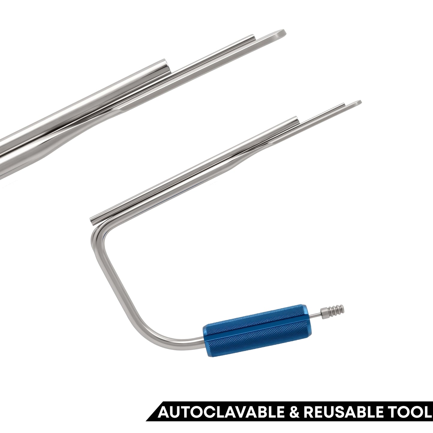 Emory-Style Endoscopic Retractor with Suction – 6mm Scope, 25.4 × 254mm Blade