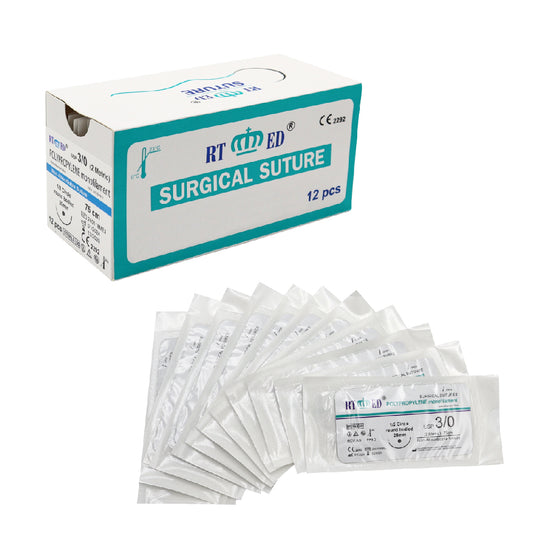 Polypropylene Suture Thread Kit 3/0 - Pack of 12 - Stellmacher Instruments inc.