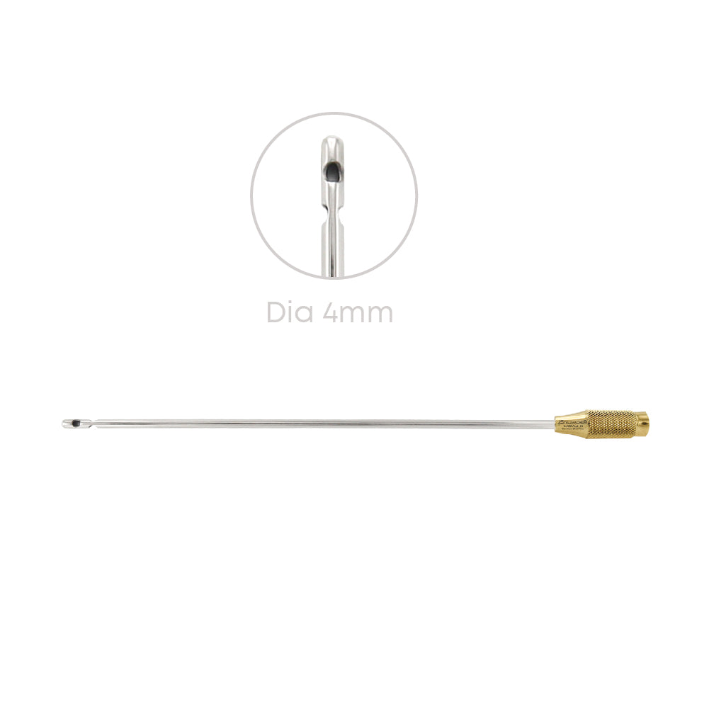 Liposuction Cannula One Central Hole, Two Lateral Holes