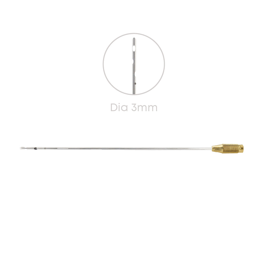 Liposuction Cannula – 9 Holes, 3mm Diameter, 30cm Length | Precision Fat Harvesting