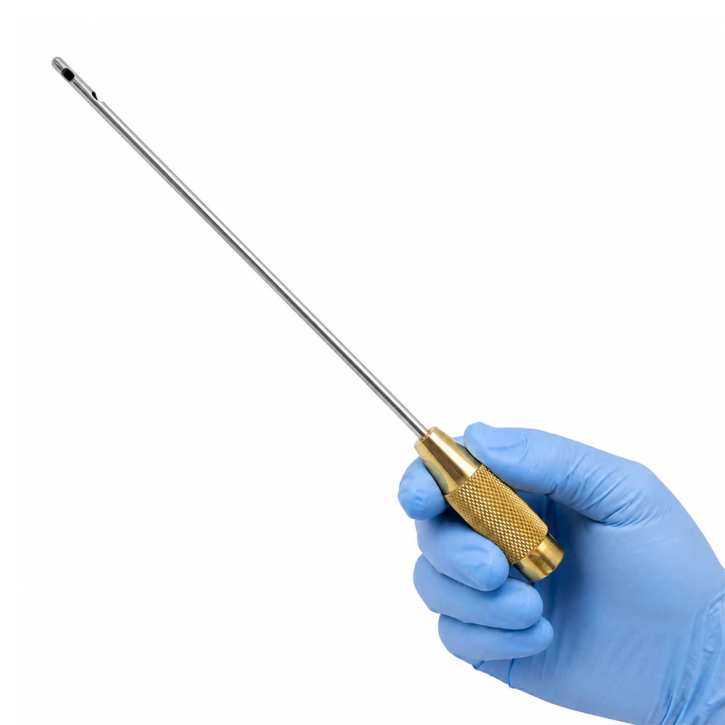 3-Port Liposuction Cannula – 2 Transverse + 1 Central Hole | 4mm & 5mm × 15cm