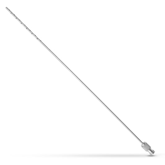 ENTNER Multiport Liposuction Cannula – 26 Holes, Ø2.5mm × 25cm, Luer-Lock