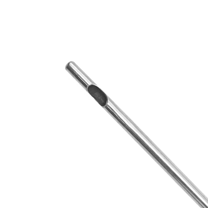 Micro Facial Liposuction Cannula – Single Central Port, Ø2mm × 10cm, Luer-Lock
