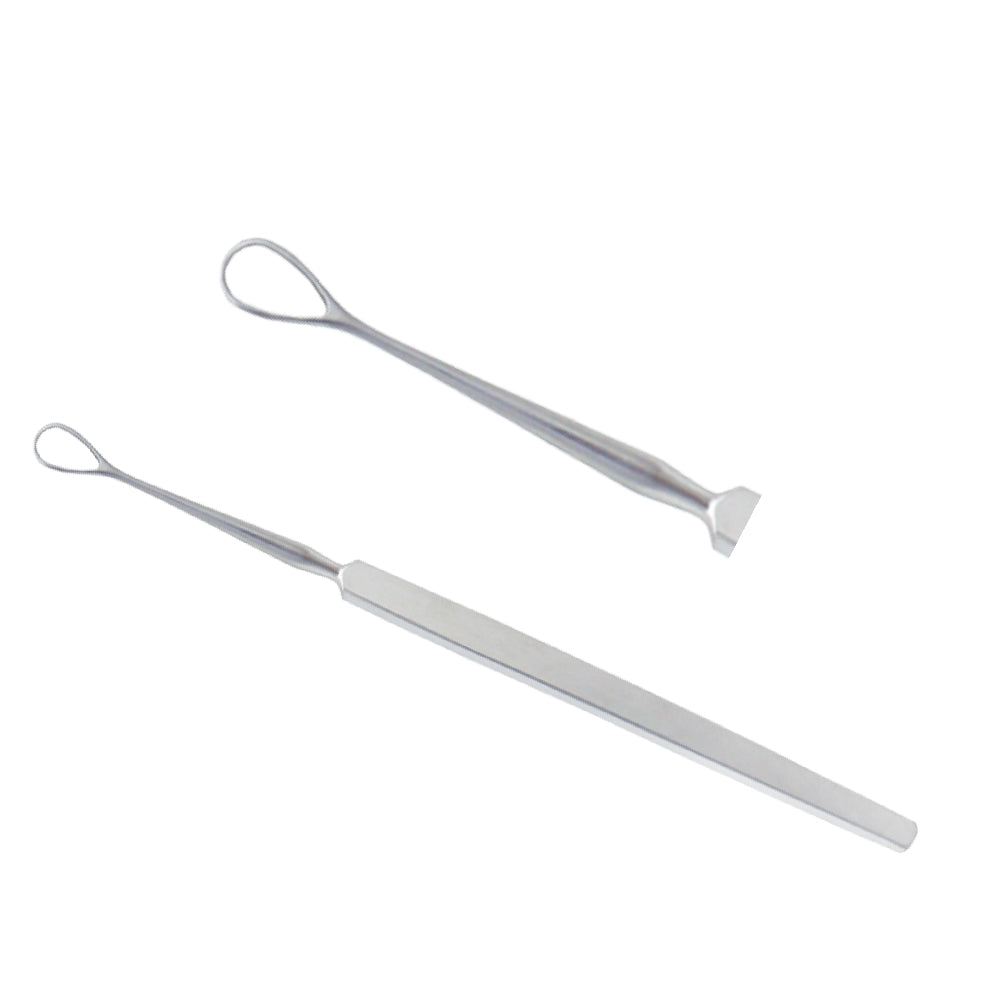 Weber Lens Loop, Flat Handle, 5.5 mm, Overall Length 13.5 cm - Stellmacher Instruments inc.