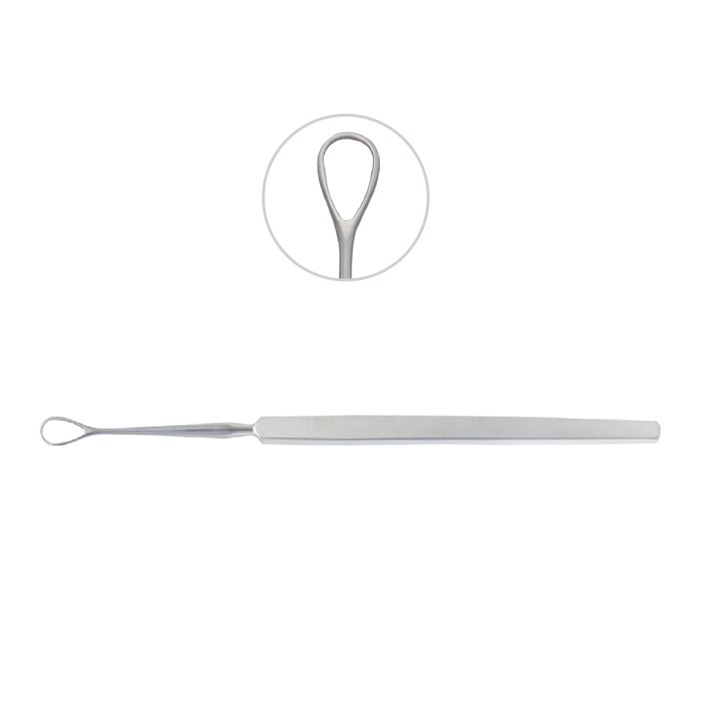 Weber Lens Loop, Flat Handle, 5.5 mm, Overall Length 13.5 cm - Stellmacher Instruments inc.