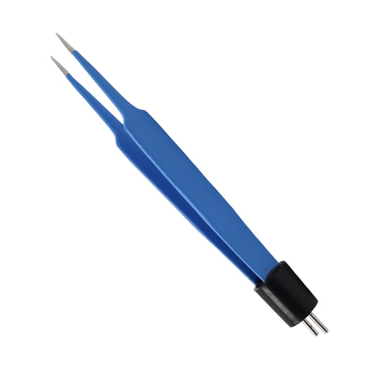 Bipolar Forceps Jeweller#5 110mm, 0.5mm Tip Straight US Two Pin Fitting