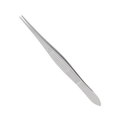 Iris Forceps, Striaght, 0.9 mm, 1 X 2 Teeth, Overall Length 10.5 cm - Stellmacher Instruments inc.