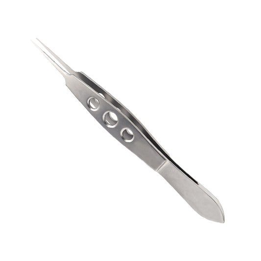 McPherson Plain Corneal Forceps, Straight, 0.3 mm, Overall Length 10.5 cm