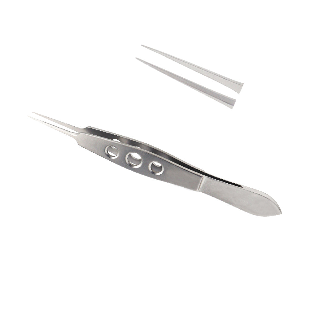 McPherson Plain Corneal Forceps, Straight, 0.3 mm, Overall Length 10.5 cm