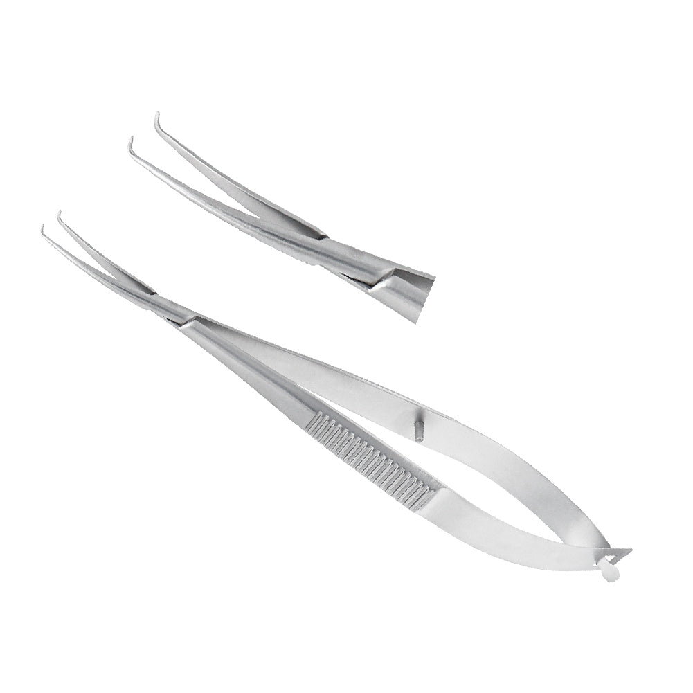 Clayman Implantation Lens forceps, overall length 12 cm