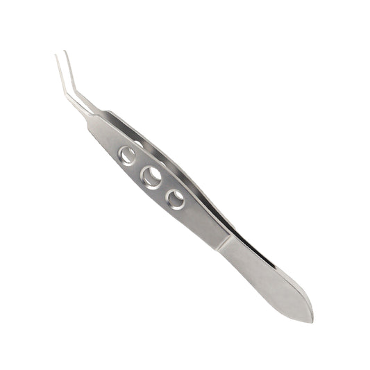 Utrata Capsulorhexis forceps, very delicate grasping tips, overall length 10.5 cm, angle to tip 11 mm