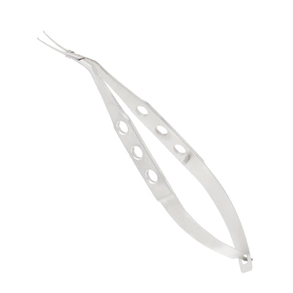 Inamura, Capsulorhexis forceps, cross-action, tip size 1.50 mm at pivot box, tip angle from shaft 45°, overall length 10.5 cm