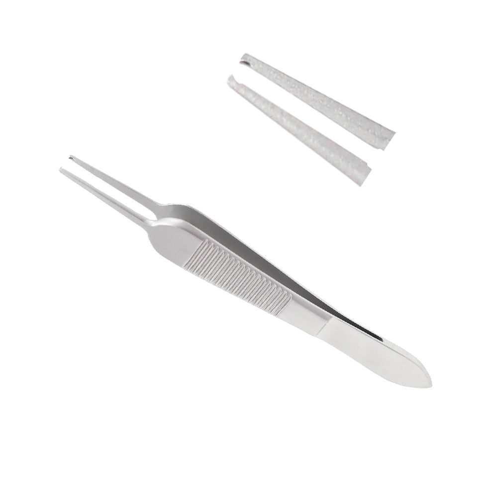 Tying St Martin Forceps, 0.3 mm, with tying platform, 9cm - Stellmacher Instruments inc.