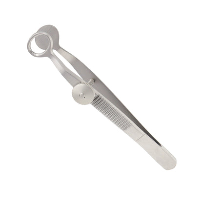 Desmarres Chalazion forceps, oval, O.D 13 mm, overall length 9cm, small - Stellmacher Instruments inc.