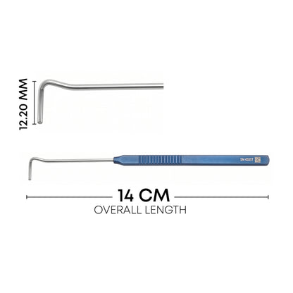 Rychwalski Muscle Hook with Groove – Titanium Ophthalmic Instrument