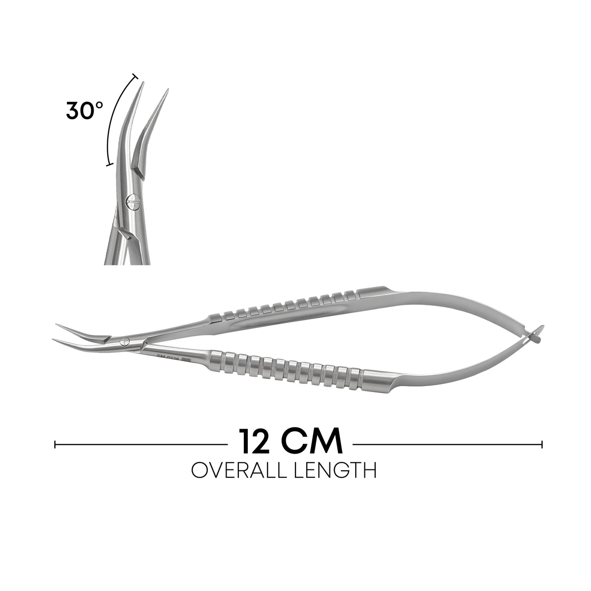 Cartridge Loading Forceps 30° Angled Long Jaws 12 cm