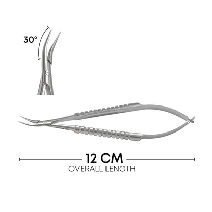 Cartridge Loading Forceps 30° Angled Long Jaws 12 cm