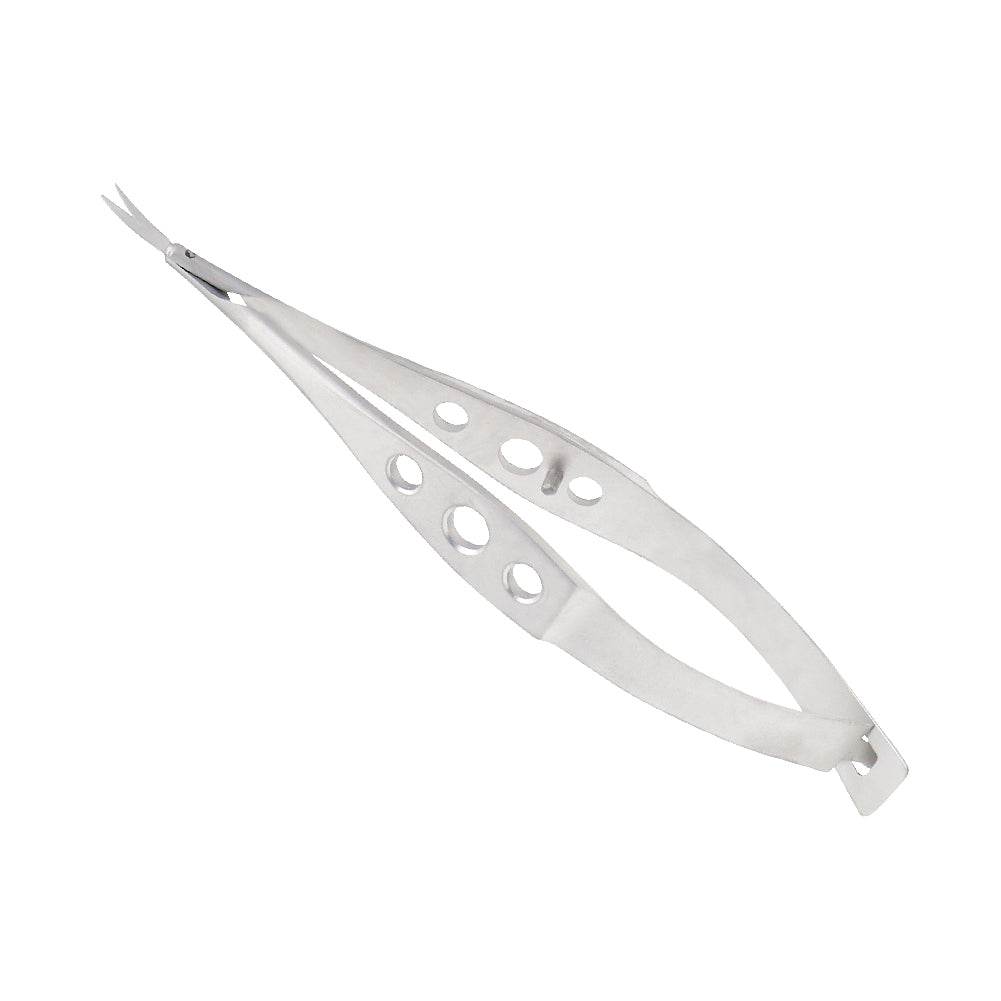 Micro Vannas Scissors, Secondaire Cataract, Curved, Very Delicate, Overall Length 8.5 cm - Stellmacher Instruments inc.