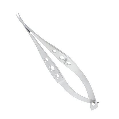 Micro Vannas Scissors, secondaire cataract, curved, very delicate, overall length 8.5 cm - Stellmacher Instruments inc.