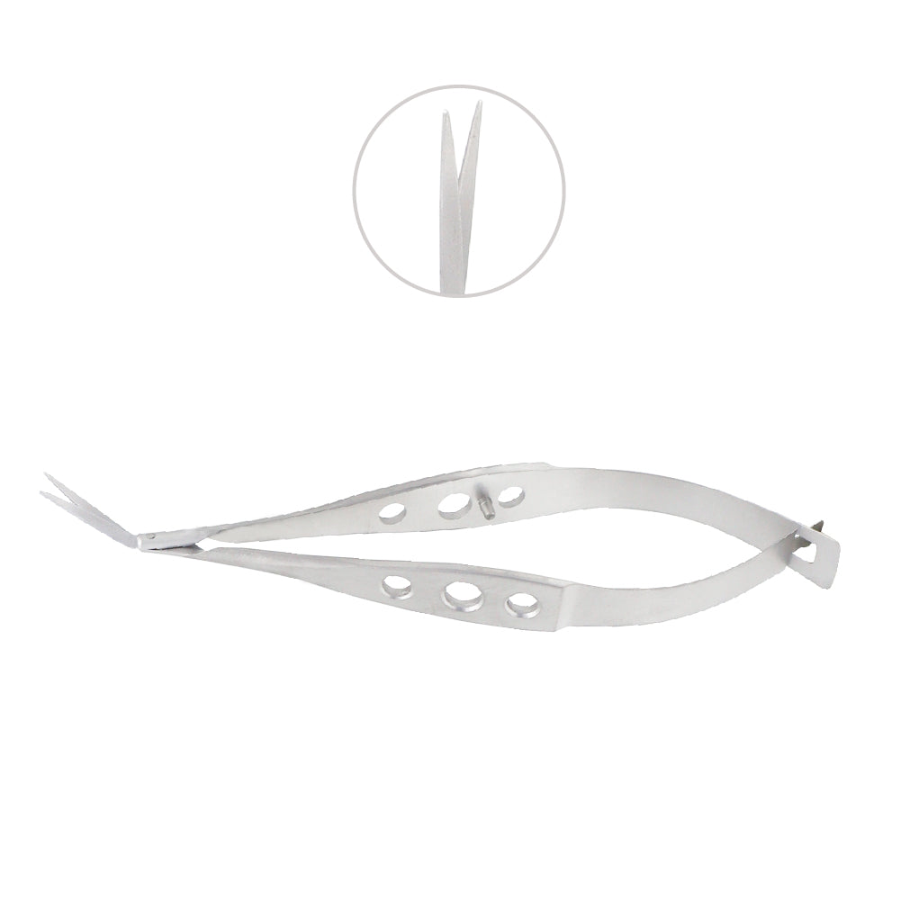 Ong Capsule scissors, angled forward, overall length 9 cm