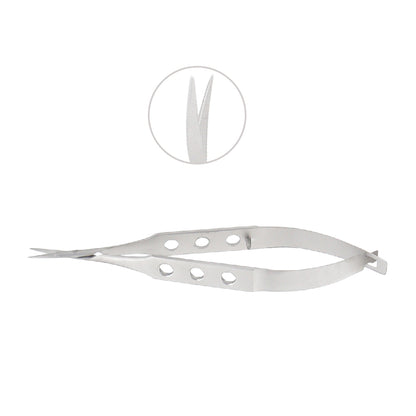 Corneal Universal Scissors , Curved, blunt, Overall Length 10.5 cm - Stellmacher Instruments inc.