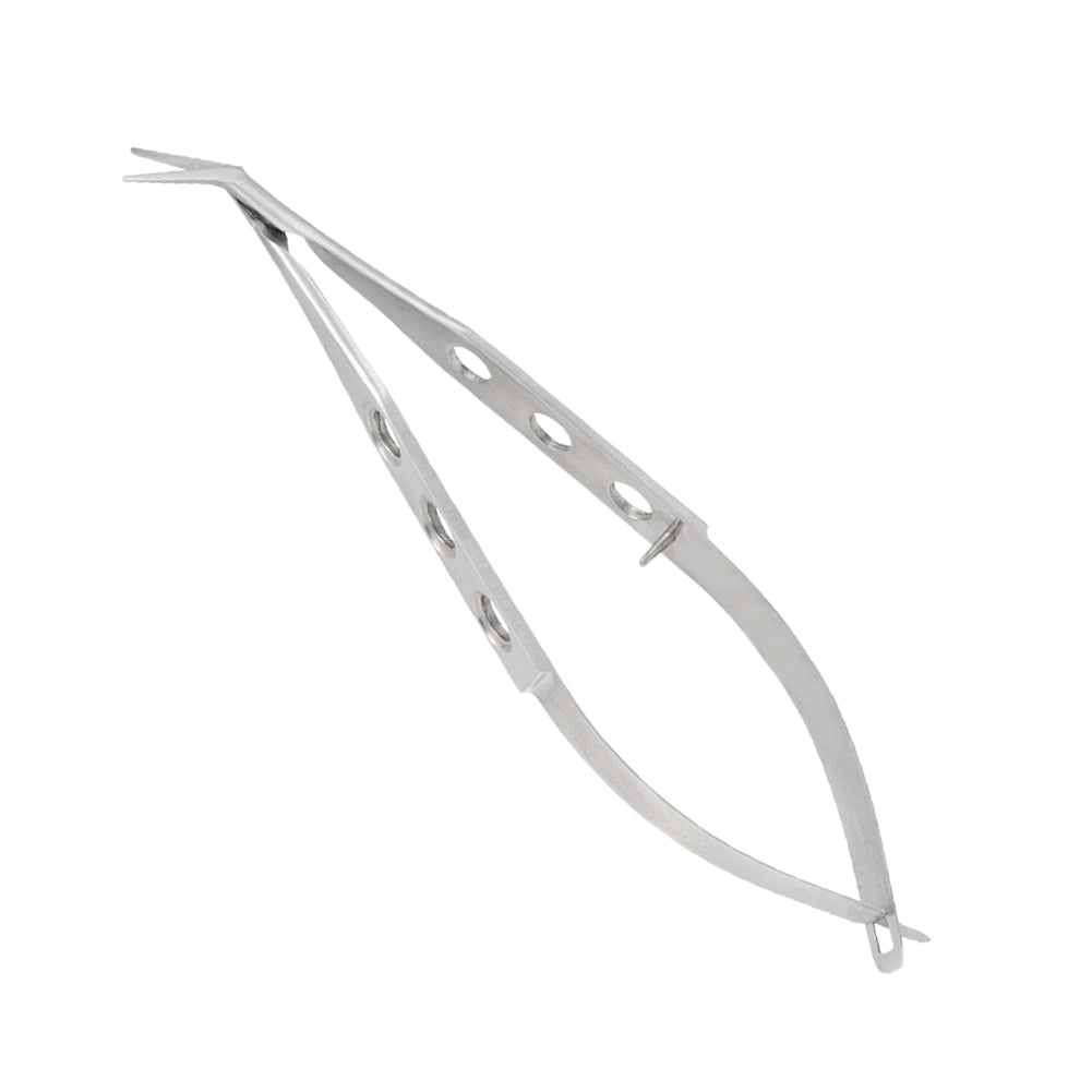 Corneal Micro scissors, angled, blunt, left overall length 10 cm - Stellmacher Instruments inc.