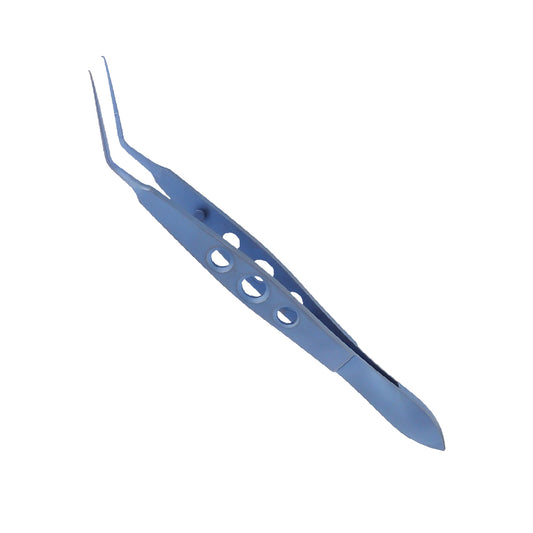 Lehner Capsulorhexis forceps, very delicate grasping tips, overall length 11 cm, Titanium