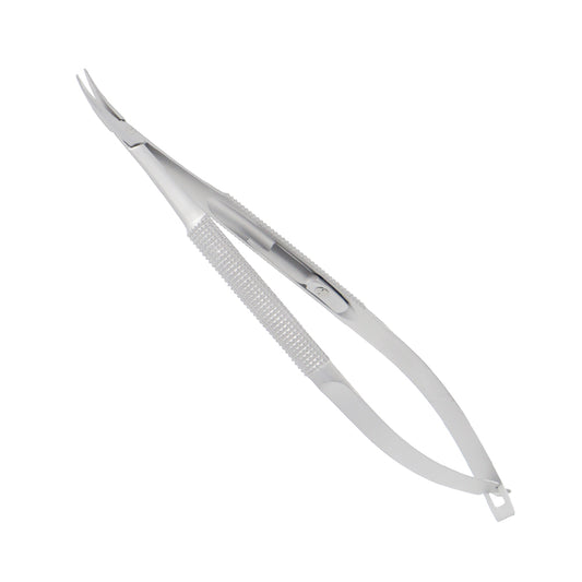 Barraquer - Micro Needle holder, curved, 0.6 x 10 mm, with lock, 11cm