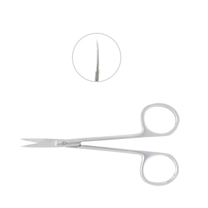 Eye Scissor, curved, pointed-pointed, 11.5cm - Stellmacher Instruments inc.