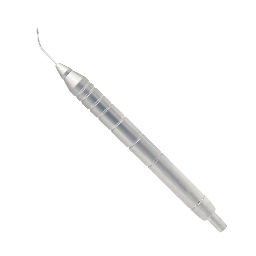 Aspirating cannula handpiece Conical Tip, aspirating port 0.3 mm, 21 ga, SS, overall length 11cm