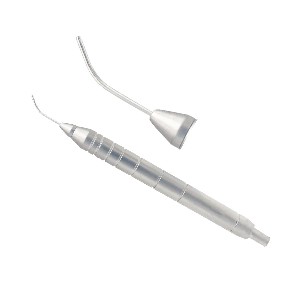 Aspirating cannula handpiece Conical Tip, aspirating port 0.3 mm, 21 ga, SS, overall length 11cm