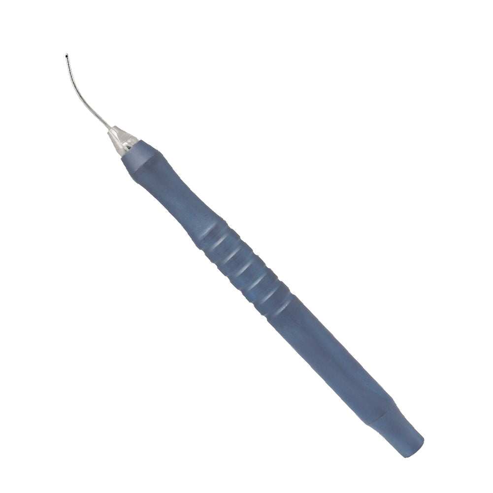 Irrigating Cannula handpiece Conical Tip, Irrigating port 2 x 0.5 mm, 23 ga, TT overall length 11 cm Titanium - Stellmacher Instruments inc.