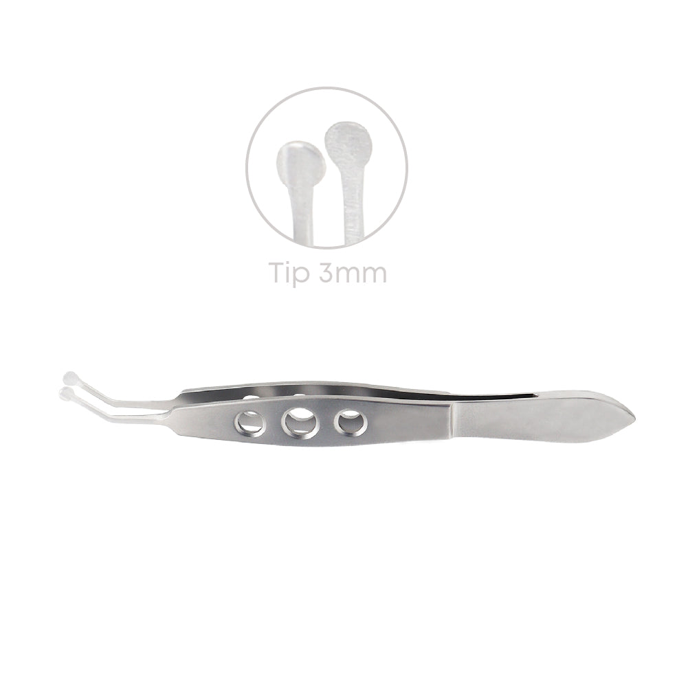 Meibomian Gland Forceps Expressor Tweezer High Precision for Meibomian Flap, 3 mm - Stellmacher Instruments inc.