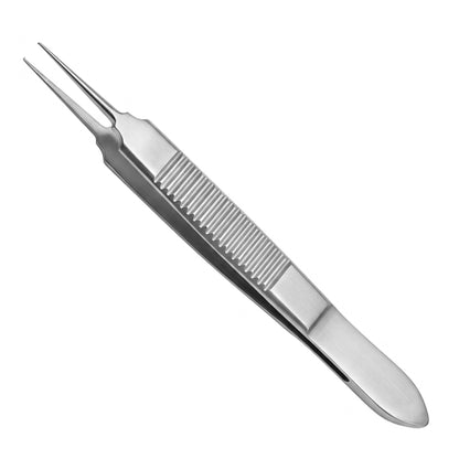 Bonn Tissue Forceps 1x2 Teeth, 0.12mm Tips, 75mm | Ophthalmic Surgical Forceps