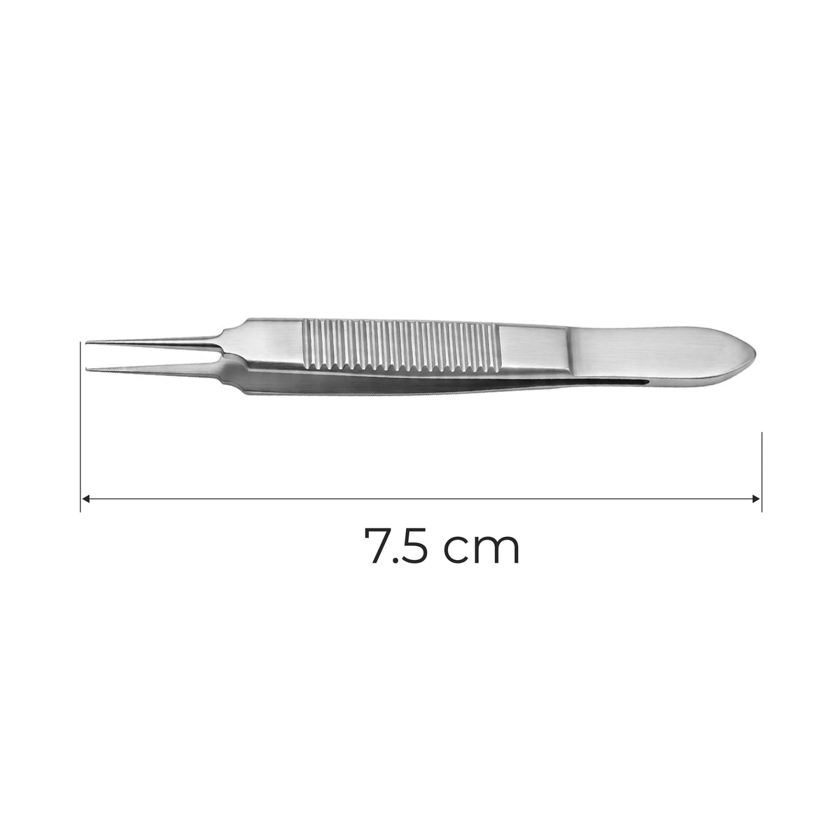 Bonn Tissue Forceps 1x2 Teeth, 0.12mm Tips, 75mm | Ophthalmic Surgical Forceps