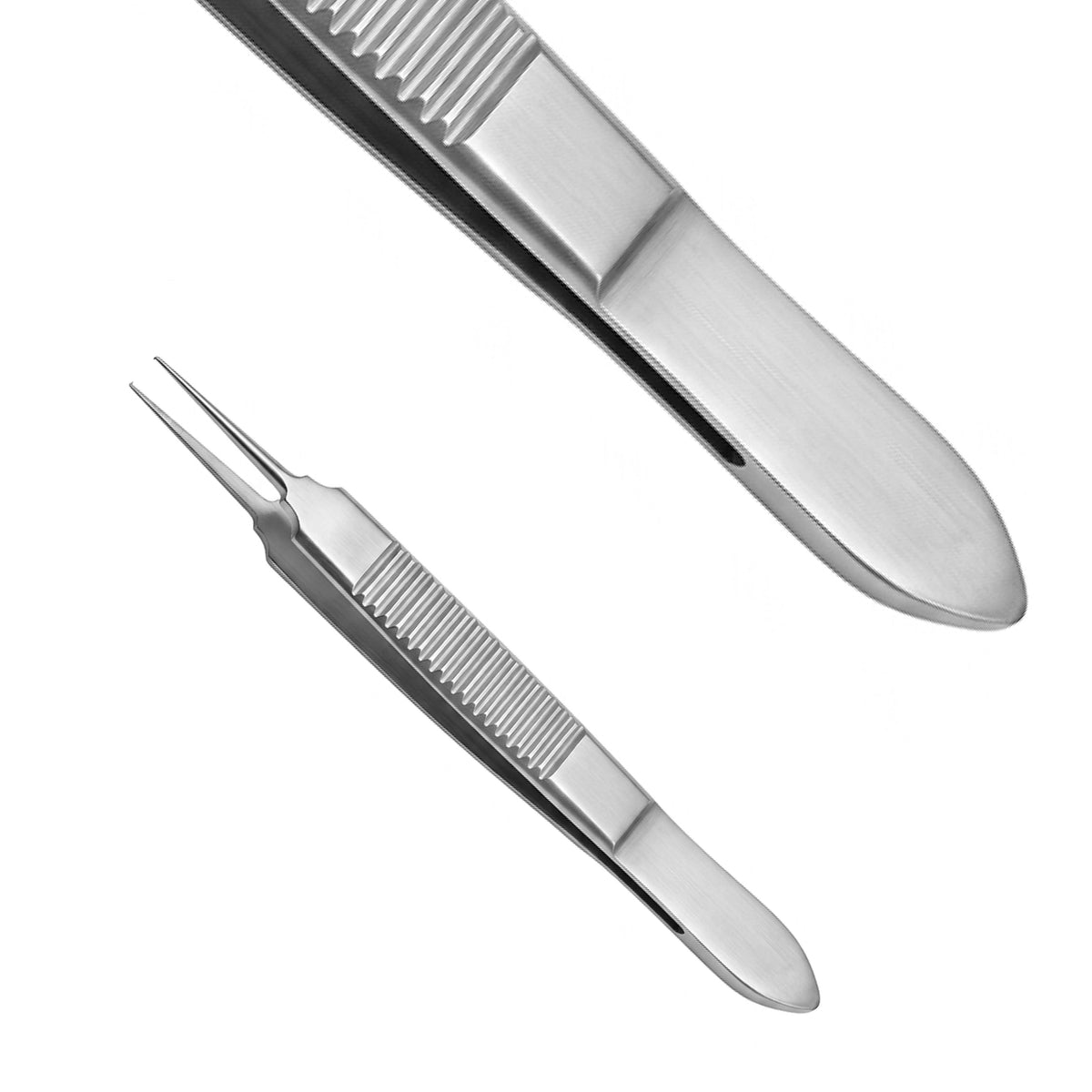 Bonn Tissue Forceps 1x2 Teeth, 0.12mm Tips, 75mm | Ophthalmic Surgical Forceps