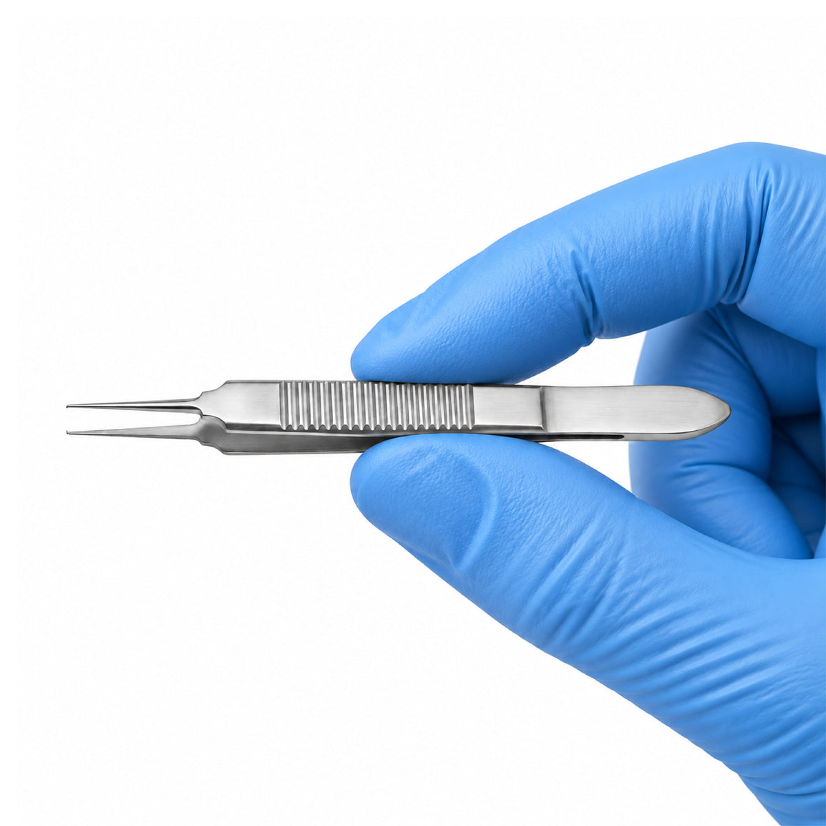 Bonn Tissue Forceps 1x2 Teeth, 0.12mm Tips, 75mm | Ophthalmic Surgical Forceps
