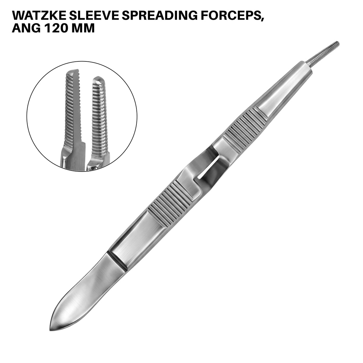 Watzke Sleeve Spreading Forceps – Angled, 120 mm