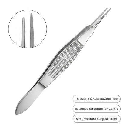 Straight Tying Forceps 110mm (11cm) – Ophthalmic Suture Forceps
