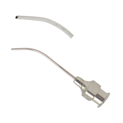 Bracken Irrigation Cannula – Blvd 19G, 28mm, Stainless Steel Hub