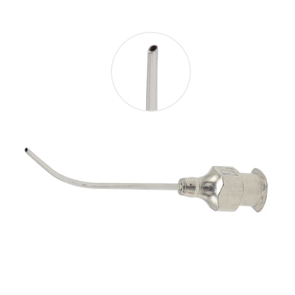 Bracken Irrigation Cannula – Blvd 19G, 28mm, Stainless Steel Hub