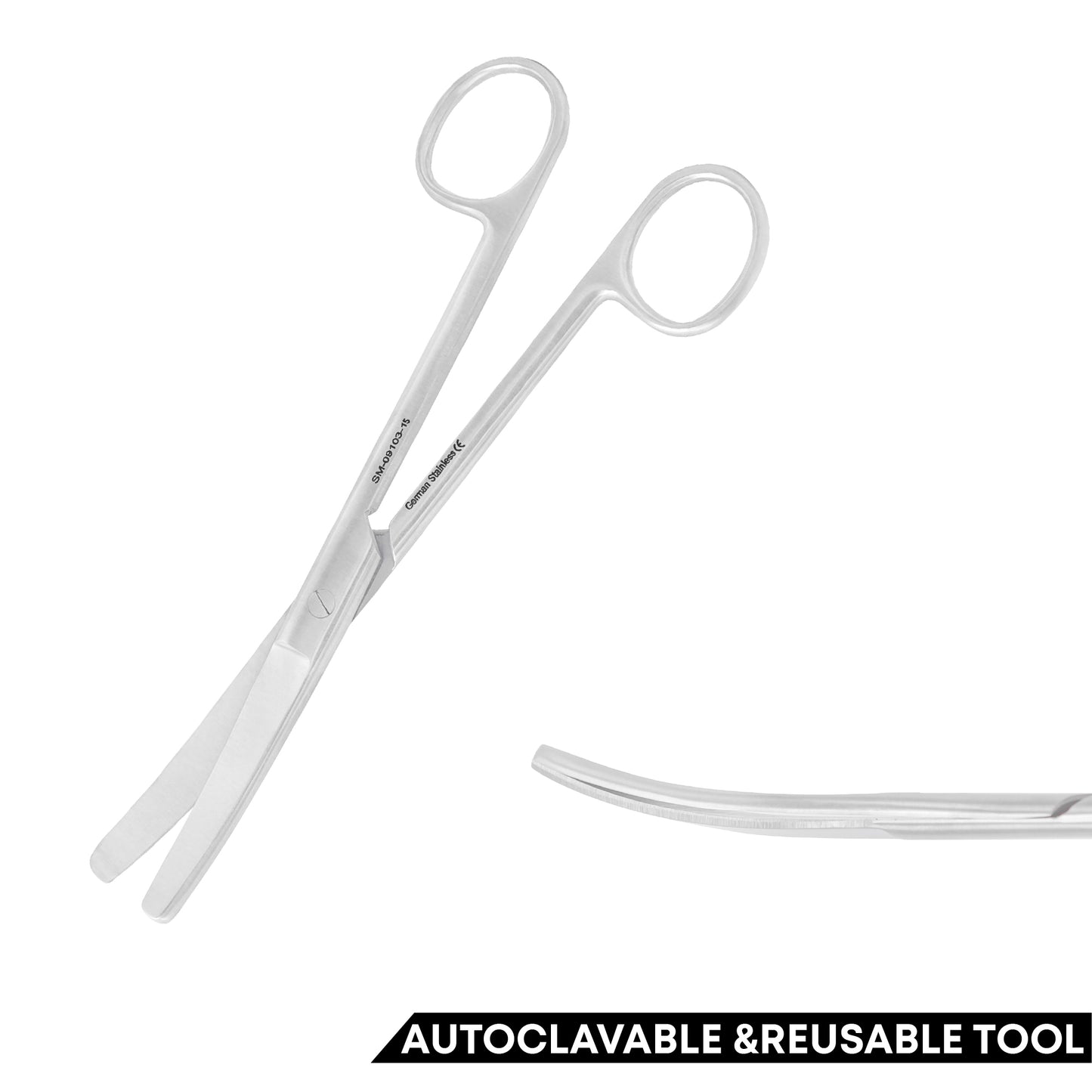 Surgical Operating Scissors Curved 150mm Blunt/Blunt