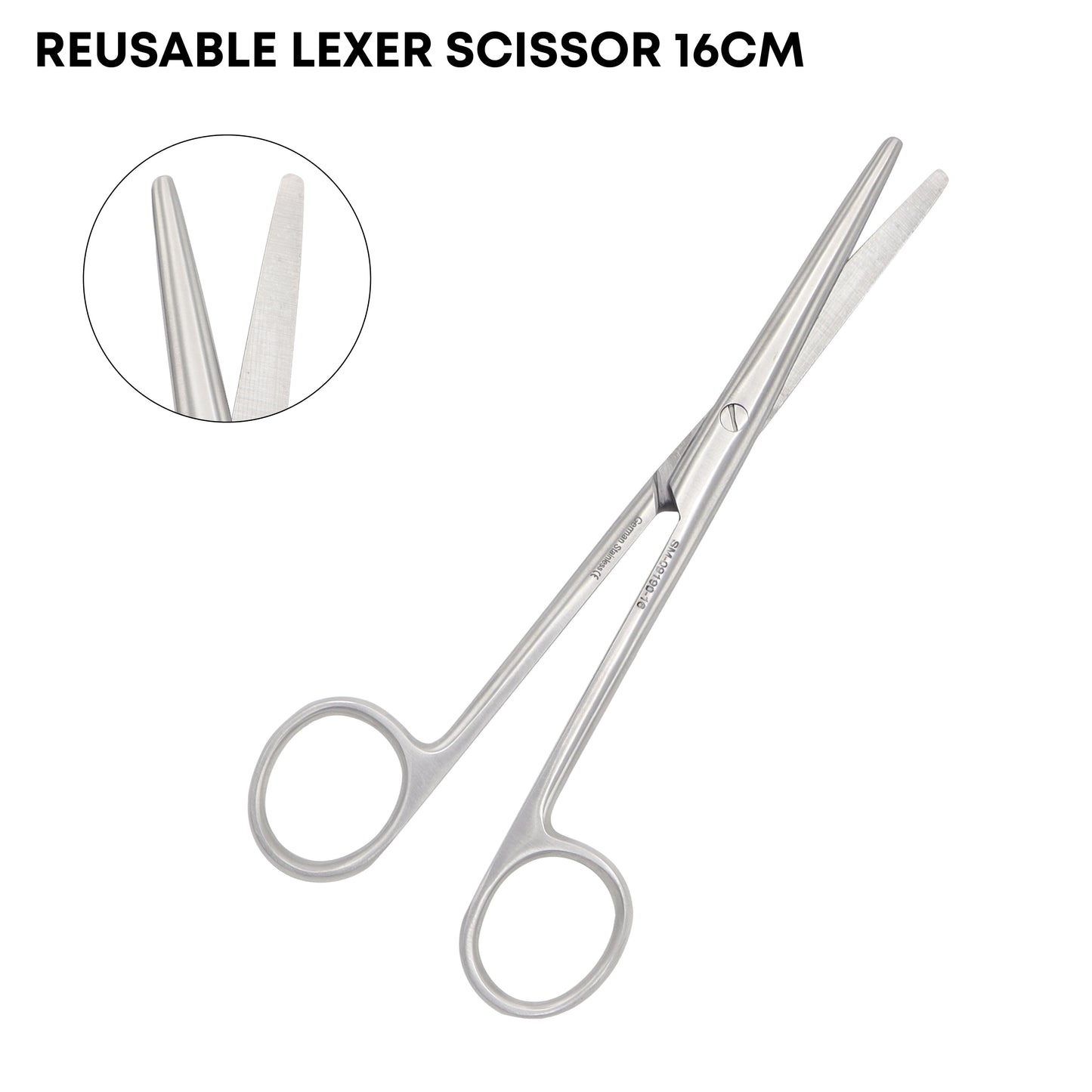 Lexer Dissecting Scissors 16cm Straight Blunt/Blunt