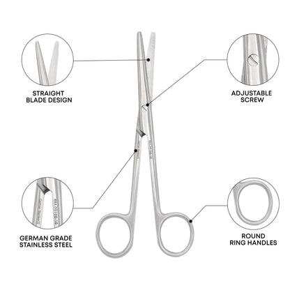 Lexer Dissecting Scissors 16cm Straight Blunt/Blunt